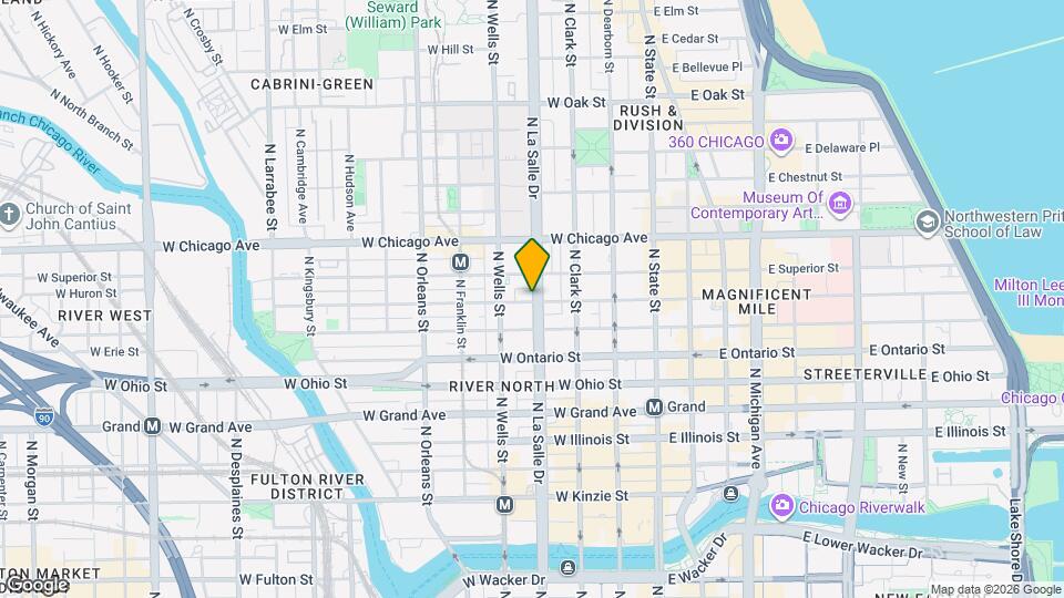 144 W Huron St Map and Location Details