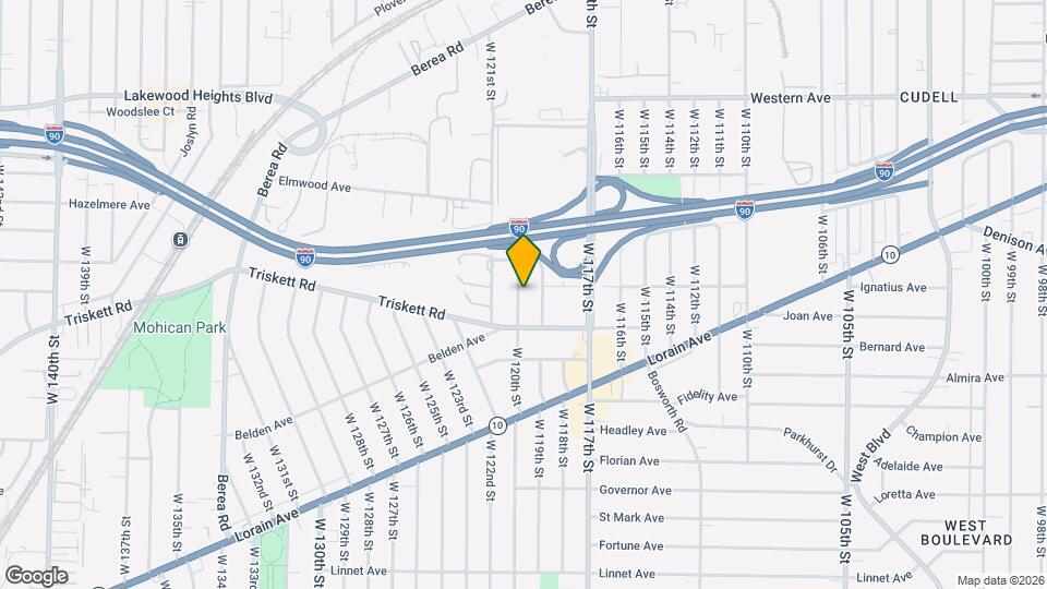 3205 W 120th St Map and Location Details