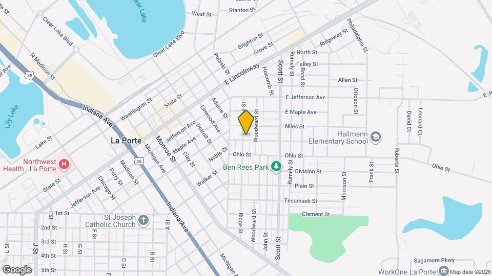 613 Ridge St, Unit Apt B Map and Location Details