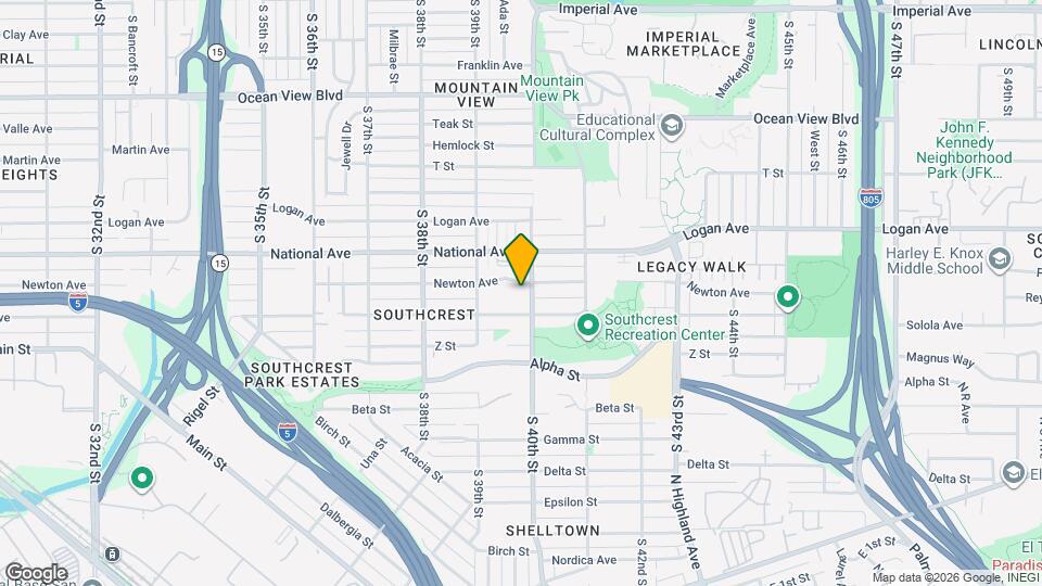 3965 Newton Ave Map and Location Details