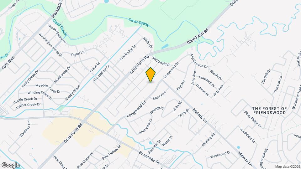 2413 Piney Woods Dr Map and Location Details