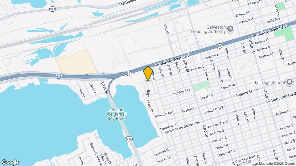 1202 Bayou Shore Dr Map and Location Details