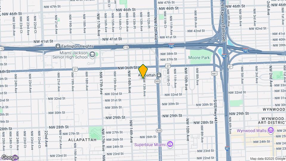 3340 NW 13th Ave Map and Location Details