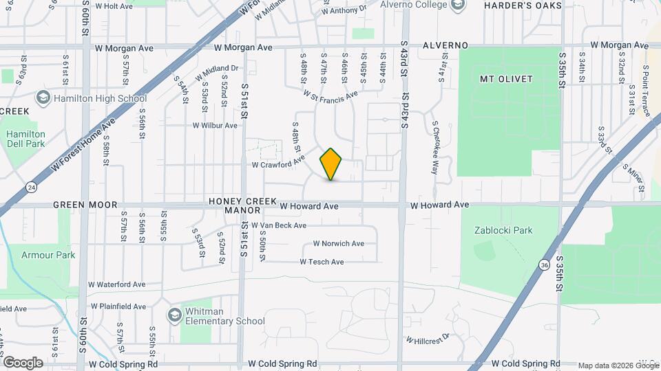 4625 W Tripoli Ave Map and Location Details