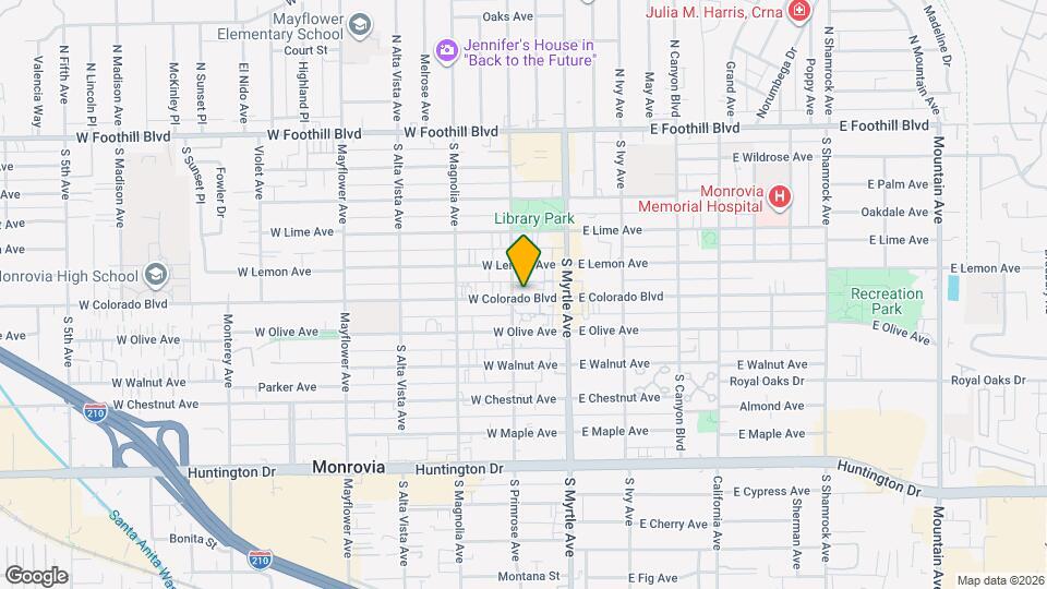 530 S Primrose Ave Mapa y Detalles de la Ubicación