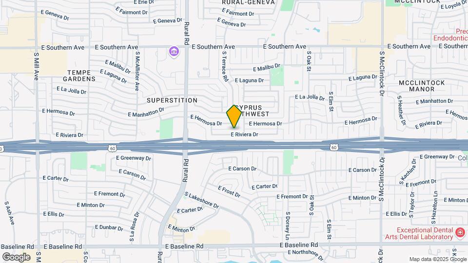 1112 E Riviera Dr Map and Location Details