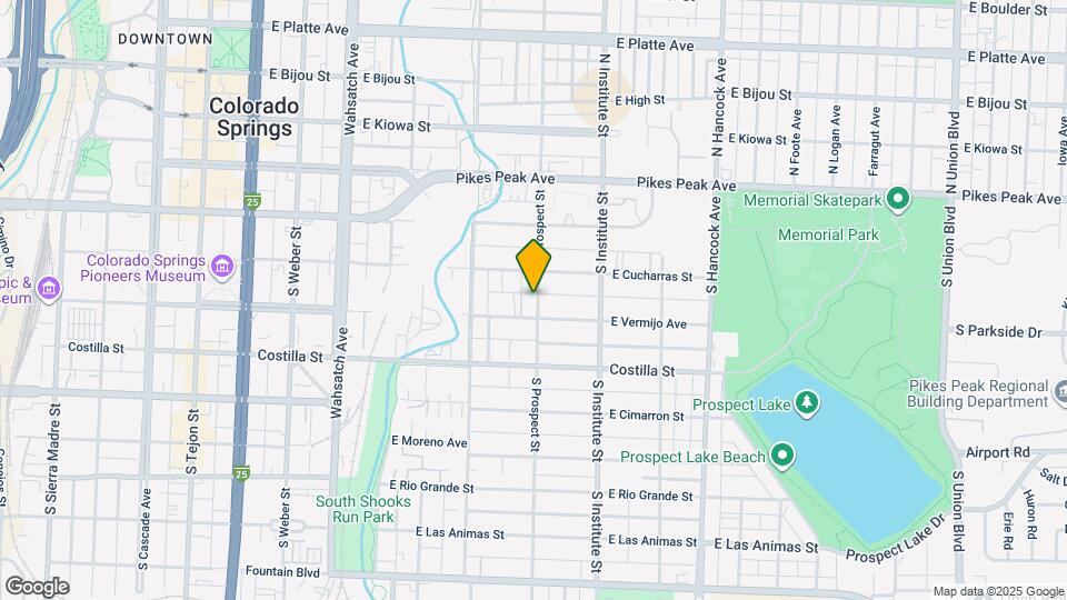 222 S Prospect St Map and Location Details
