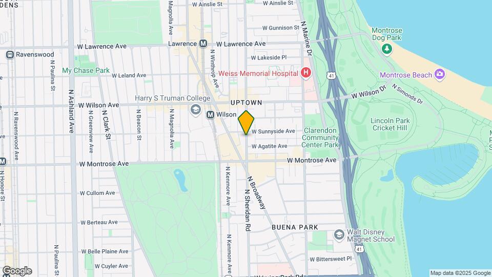 4454 N Sheridan Rd, Unit 2 Map and Location Details