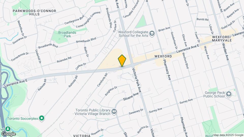 1508 Lawrence Ave E Map and Location Details