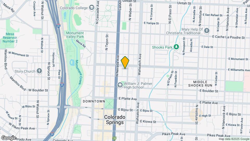 520 N Weber St Map and Location Details