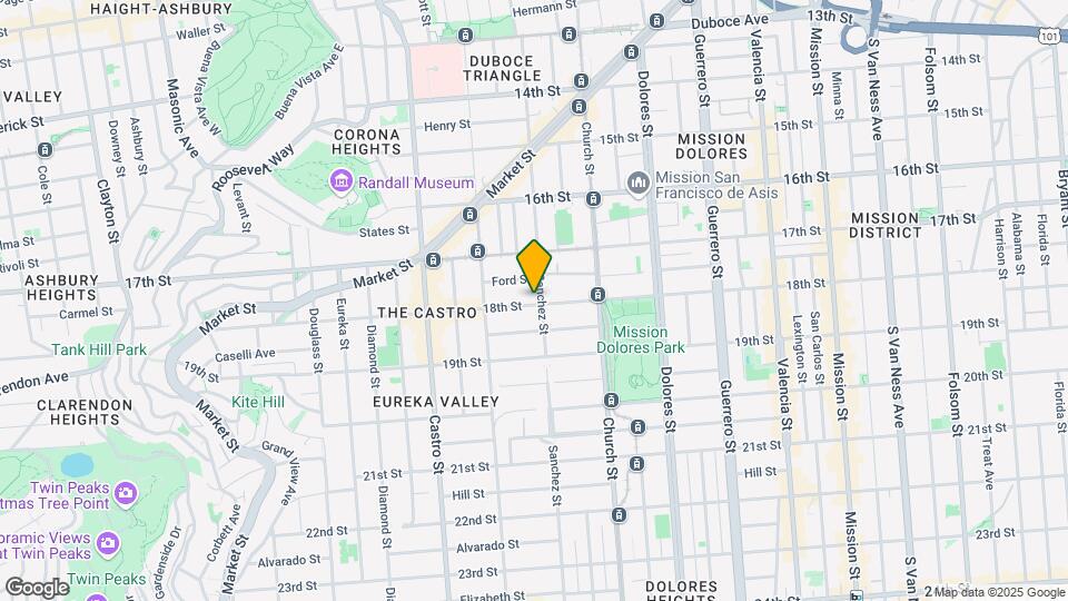 490 Sanchez St Mapa y Detalles de la Ubicación