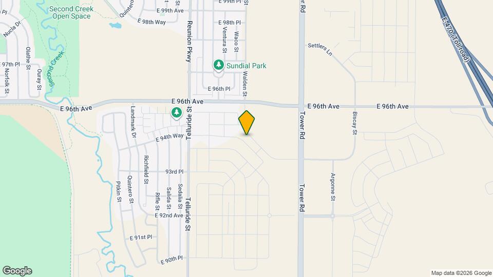 9496 Yampa Ct Map and Location Details