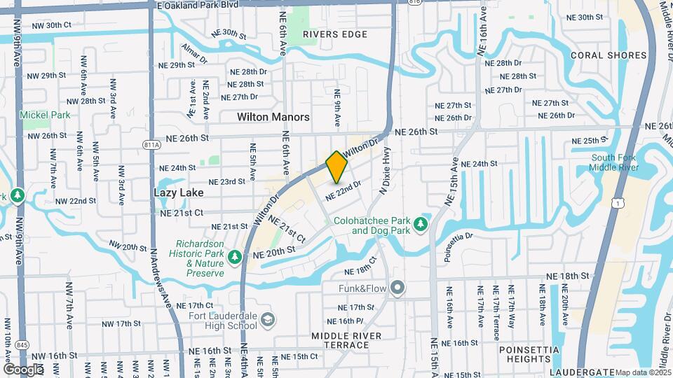 813 NE 22nd Dr Map and Location Details