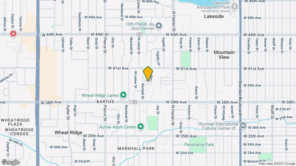 6201 W 40th Ave Map and Location Details