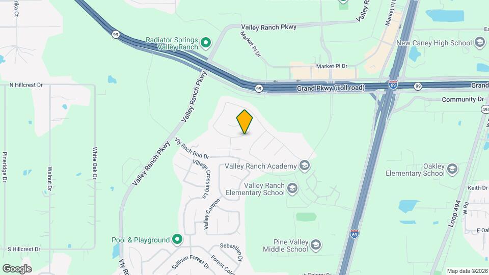 21424 Quail Point Ln Map and Location Details