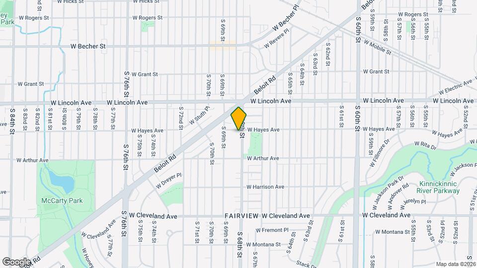 2407 S 68th St Map and Location Details
