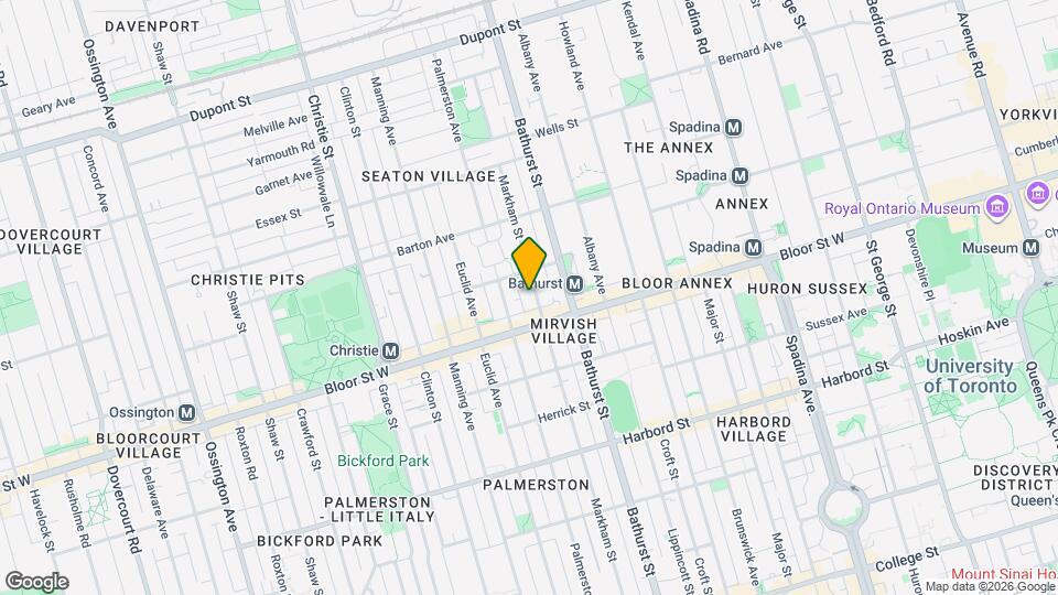 650 Markham St Map and Location Details