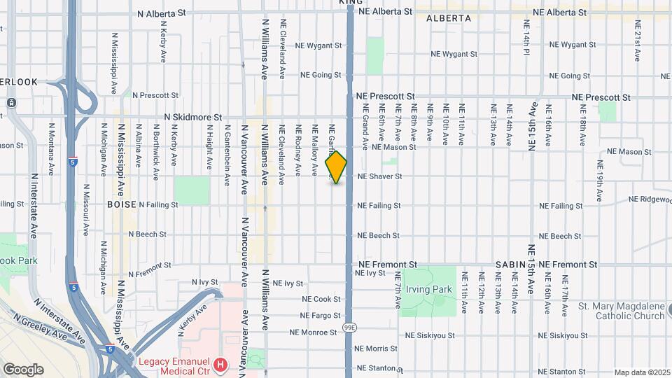 3950 NE Garfield Ave. Map and Location Details