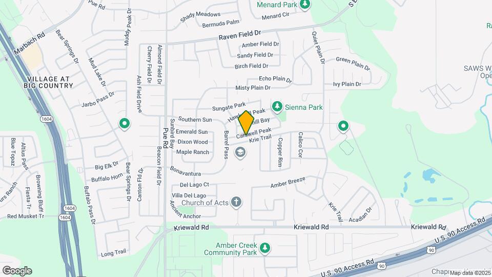 9938 Carswell Peak Map and Location Details