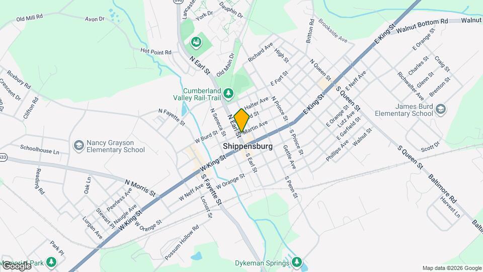 17 N Earl St Map and Location Details