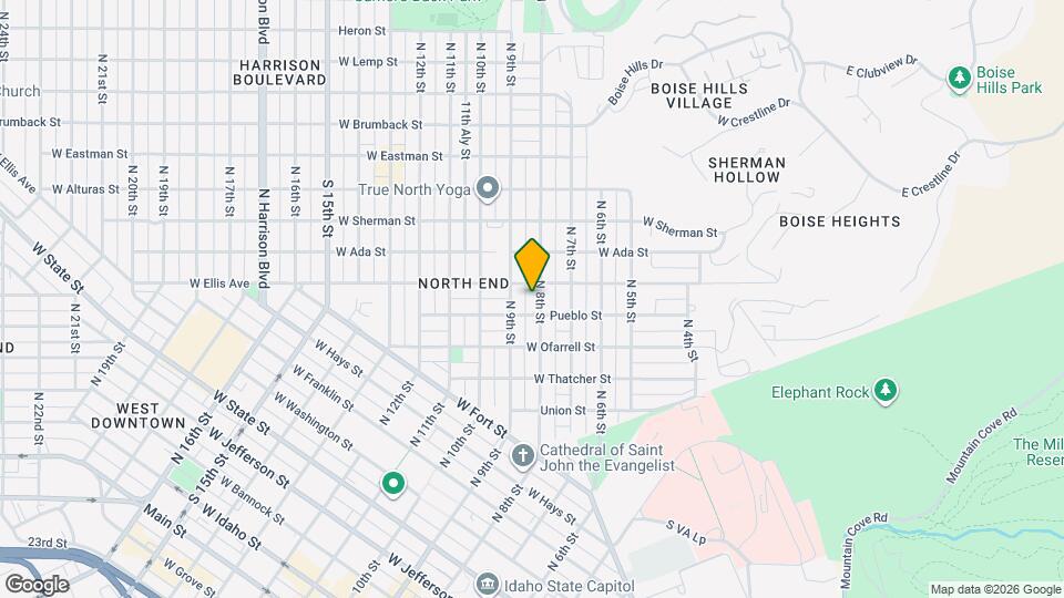 1311 N 8th St Map and Location Details