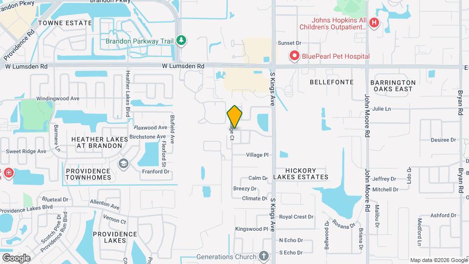 1701 Village Ct Map and Location Details