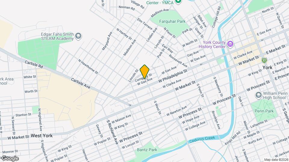 132 N West St, Unit 1 Map and Location Details