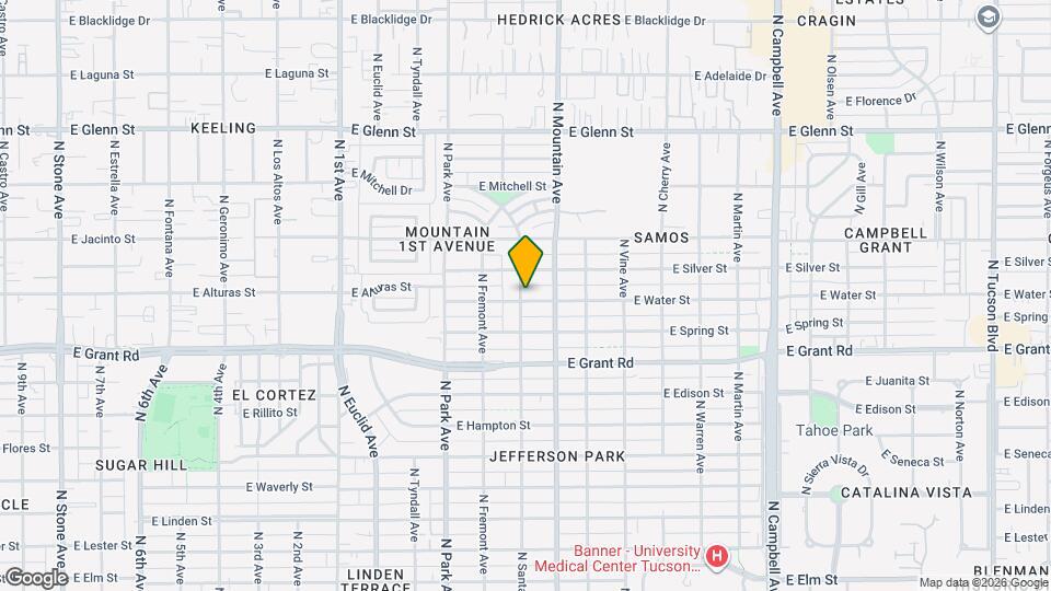 1201 E Water St Map and Location Details