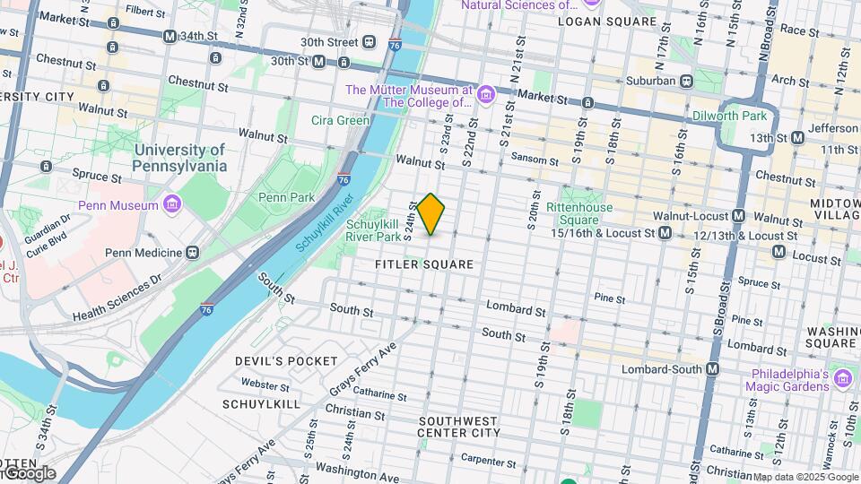 2227 Delancey Pl-Unit -2F Map and Location Details