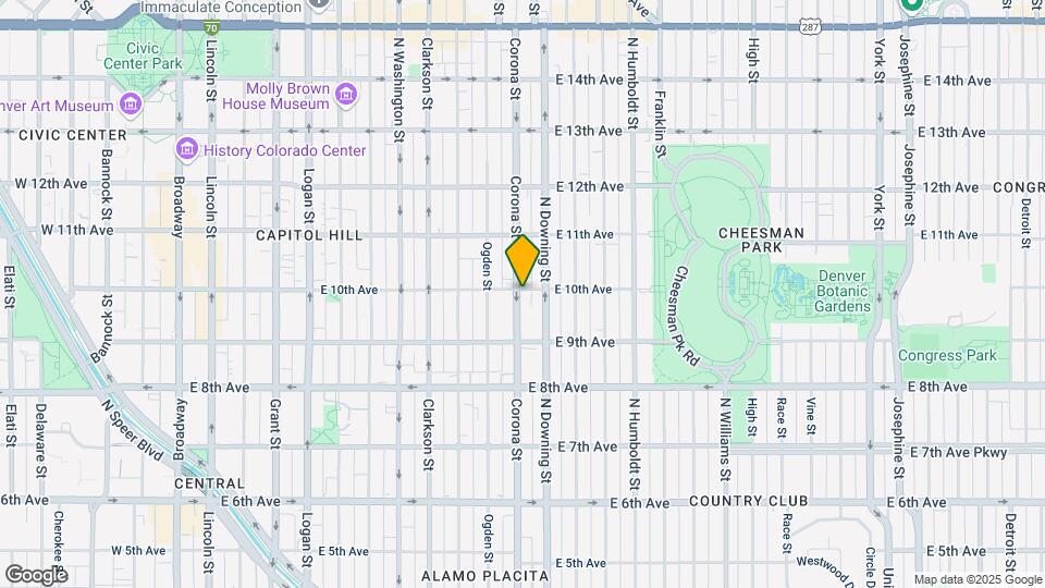 968 Corona St Map and Location Details