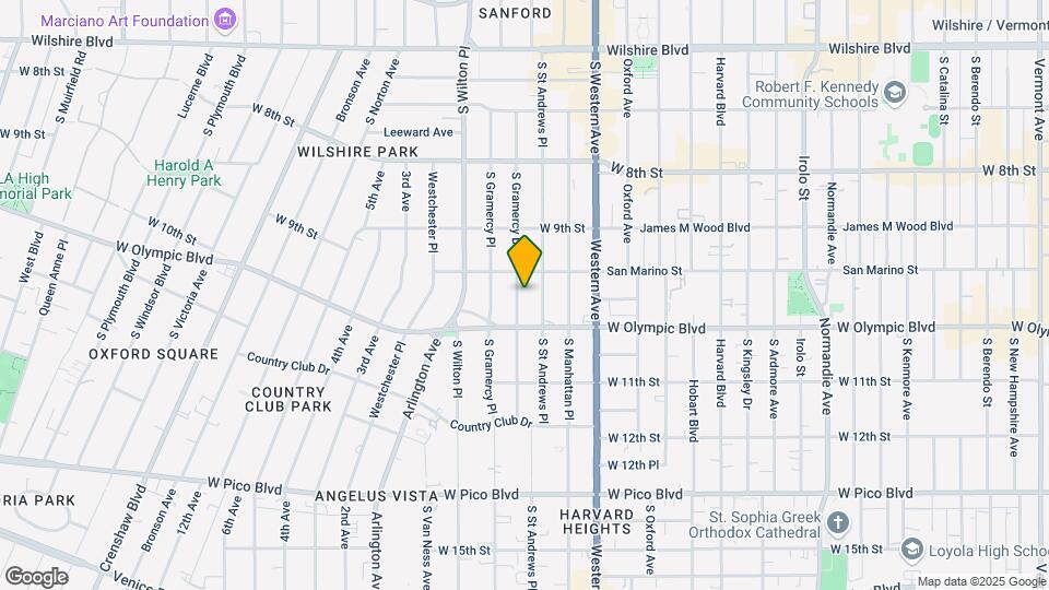 962 S Gramercy Dr Map and Location Details