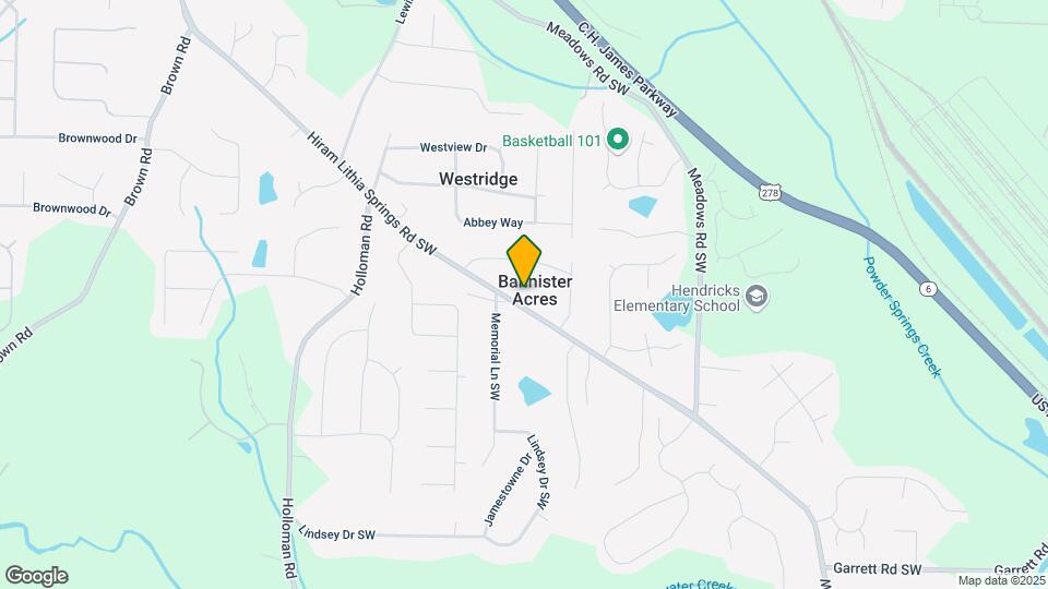 5173 Hiram Lithia Springs Rd SW Map and Location Details