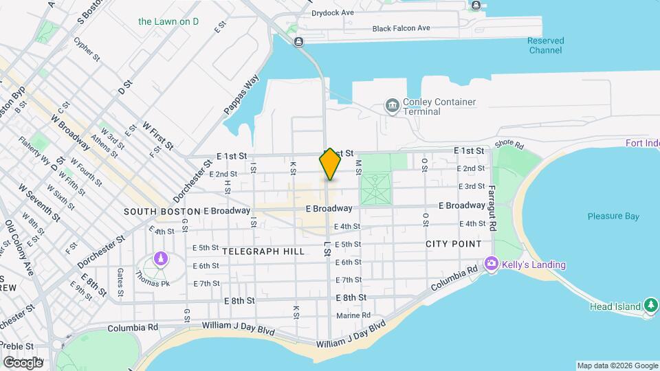 614 E 3rd St Map and Location Details