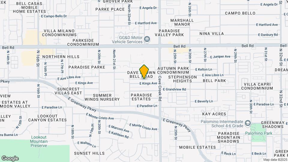 2243 E Edna Ave Map and Location Details