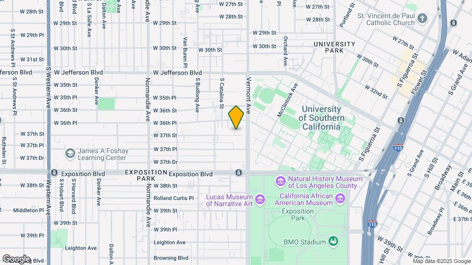 1129 W 37th St Map and Location Details