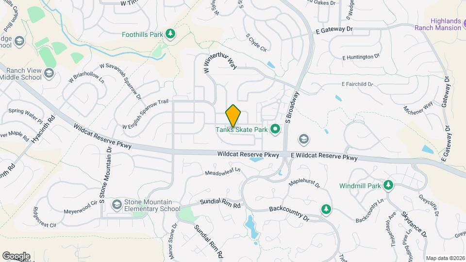 421 W English Sparrow Dr Map and Location Details