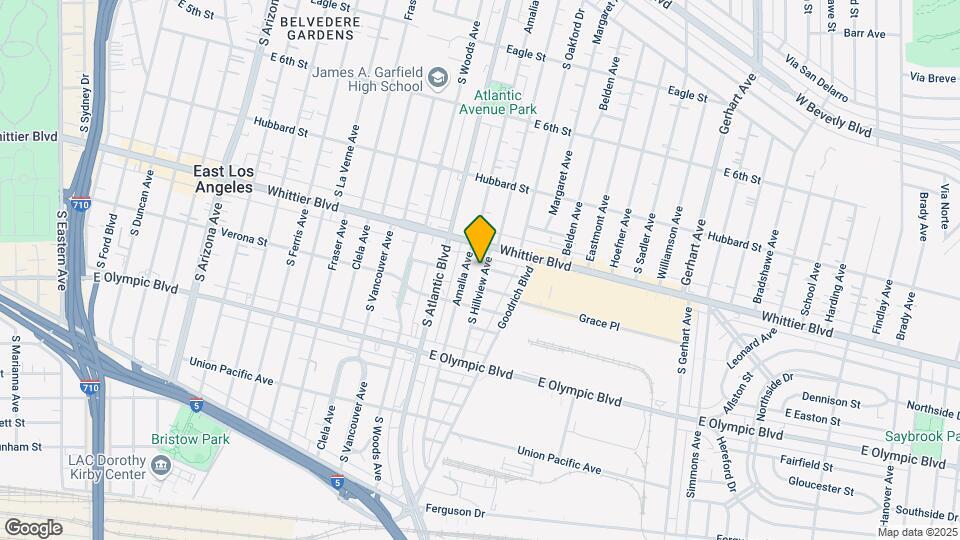 931 S Hillview Ave Map and Location Details