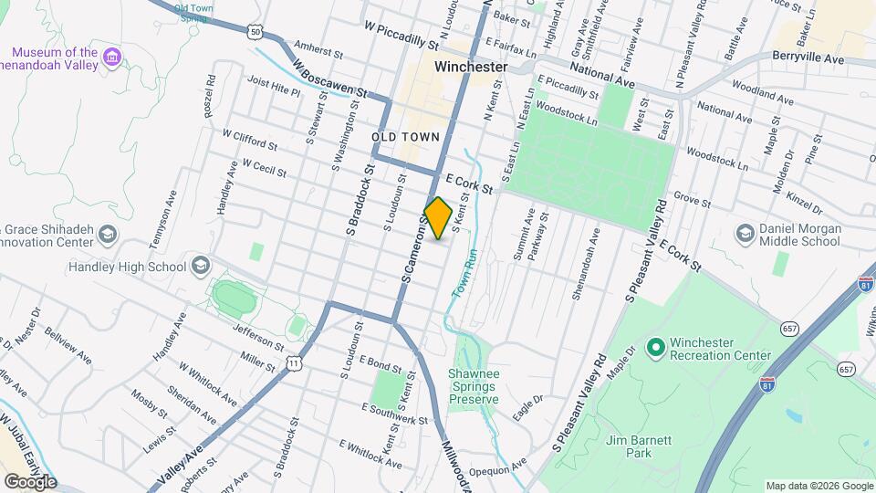 123 E Leicester St Map and Location Details