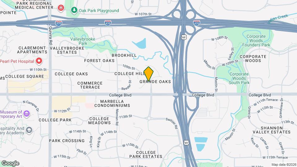 10631 W 109th St Map and Location Details