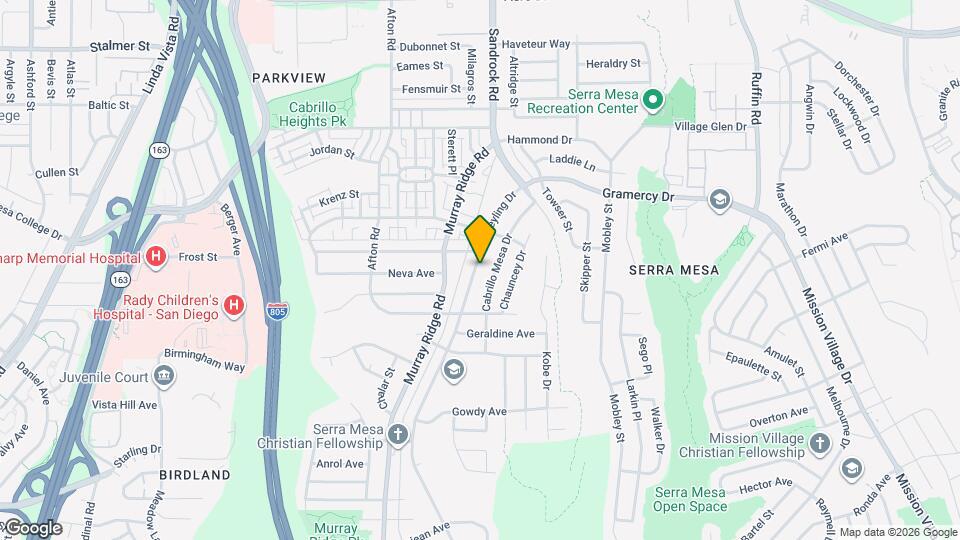 3053 Greyling Dr Map and Location Details