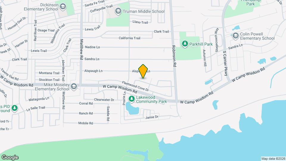 1024 Fair Oaks Dr Map and Location Details