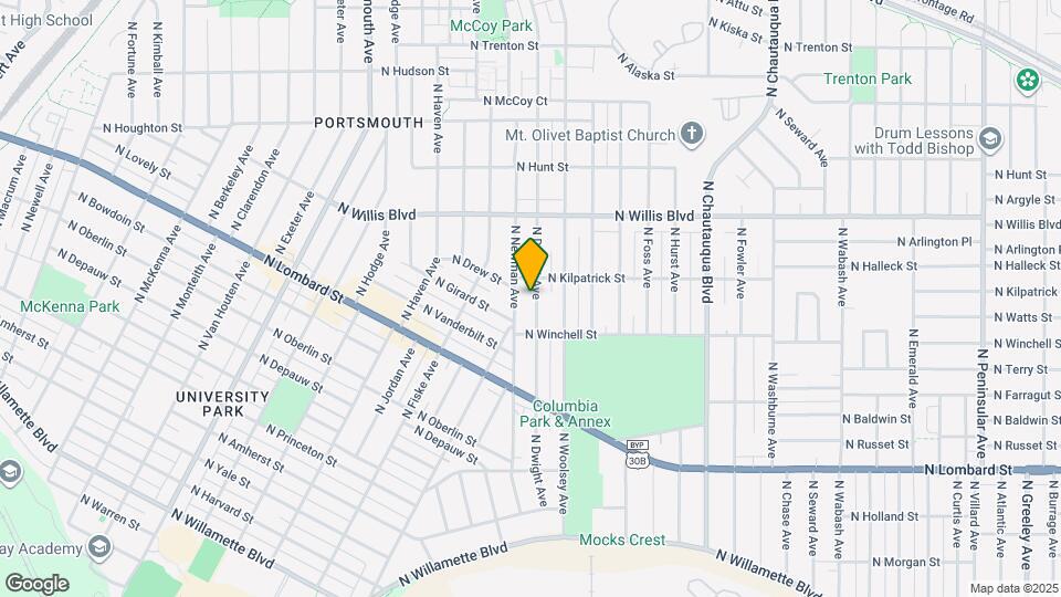 8019-8019 N Dwight Ave Map and Location Details