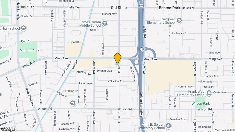 1801 S Real Rd Map and Location Details