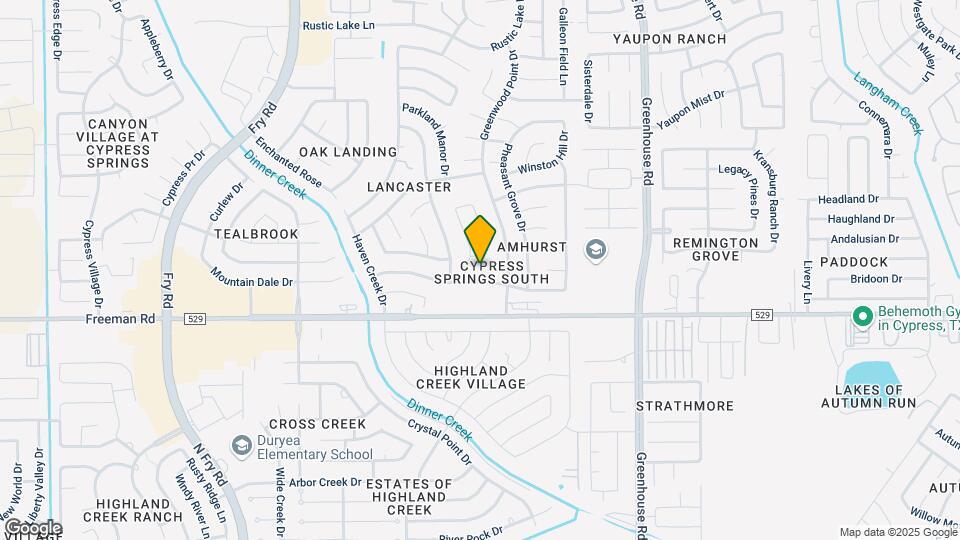 7107 Mountain Dale Ct Map and Location Details