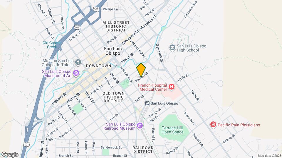 1157 Buchon St Map and Location Details