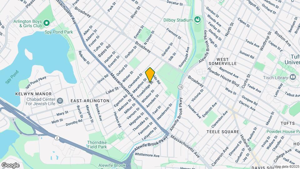 58 Trowbridge St Map and Location Details