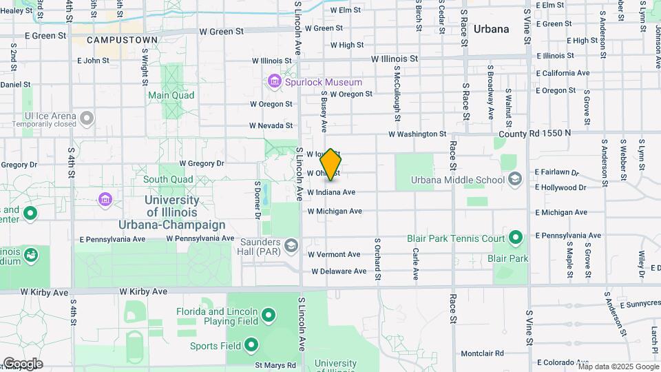 1108 S Busey Ave, Unit 2 Map and Location Details