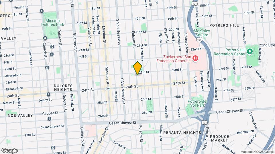 2731 Folsom St Mapa y Detalles de la Ubicación