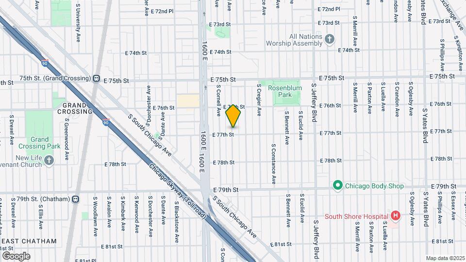7657 S East End Ave Mapa y Detalles de la Ubicación
