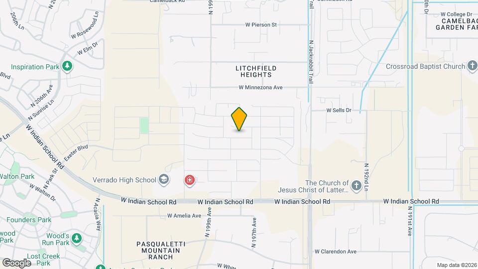 19770 W Montecito Ave Map and Location Details